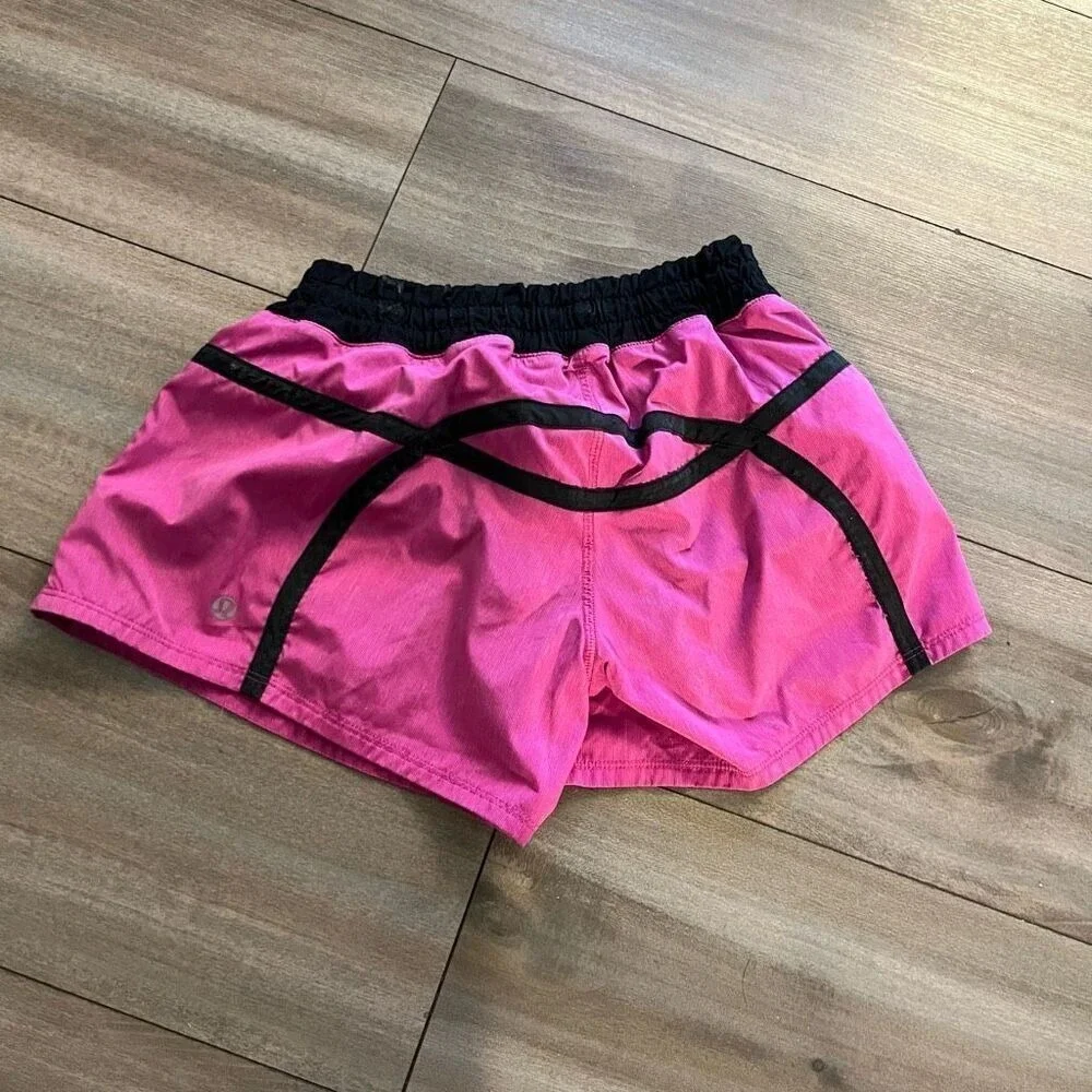 Lululemon‎ Pink Athletic Workout Shorts Women 4
